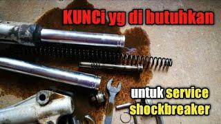 Kunci kunci untuk service shockbreaker depan yamaha mio