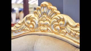 Baroque Throne Chair - Queen Chair - Beige - Chair