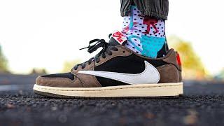 Jordan 1 Low Travis Scott Mocha Unbox Review On-Feet