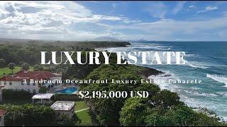 BRAND NEW OCEANFRONT LUXURY VILLA FOR SALE NEAR CABARETE -  Blue Sail Realty DIR 1 849 283 4906