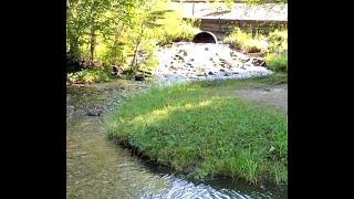 Relaxing waterfall sounds at a rest area while traveling to Northern Michigan, great for meditation!