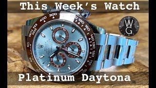 Rolex Platinum Daytona (ref 116506). This Week's Watch - | TheWatchGuys.tv