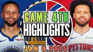 Golden State Warriors VS Detroit Pistons Game 4th Highlights Jan 09,2025 NBA Season 2024-25