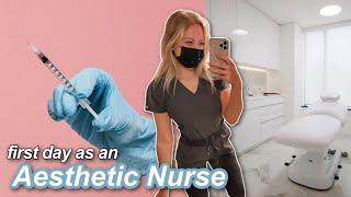 FIRST DAY AS AN AESTHETIC NURSE | becoming a cosmetic nurse injector