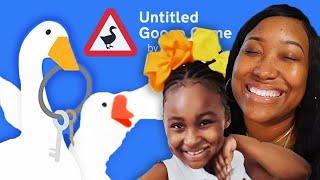 7 Year Old Conquers Untitled Goose Game With Mom! (Co-Op)