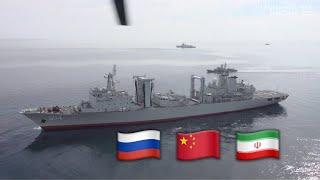 WATCH Chinese and Russian naval vessels hold joint navy exercise in Iran