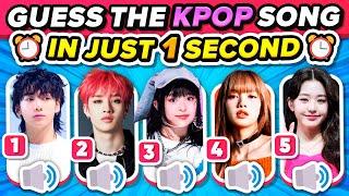 GUESS THE KPOP SONG IN 1 SECOND ⏰ 40 Popular Kpop Songs | Kpop Quiz 2024