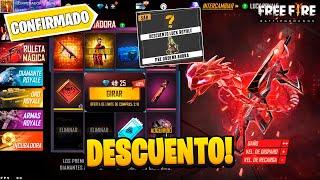 Así Funciona! EVENTO DESCUENTO LUCK ROYALE EN FREE FIRE, MP40 COBRA DEPREDADORA Y SKIN COBRA RUBÍ