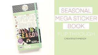 Seasonal Mega Sticker Book // Flip Through // The Happy Planner®️