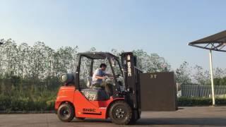 SNSC 3 ton gas and LPG forklift dual fuel forklift video