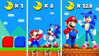 Super Mario Bros. But Moons Make Mario and Sonic Become MORE REALISTIC