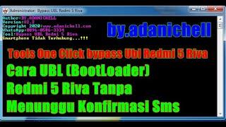 Cara UBL (Unlock Bootloader) Redmi 5 Riva Tanpa Konfirmasi Sms