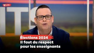 Élections : il faut du respect pour les enseignants