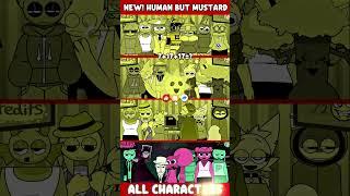 New! Sprunki Human But Mustard - all Characters #sprunki #mustard