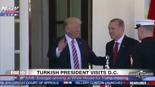 WATCH: President Trump Greets Turkish President Erdogan at White House Arrival (FNN)