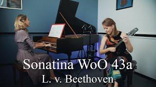 Beethoven - Sonatina for Mandolin and Harpsichord, WoO 43a | Ekaterina Skliar & Anna Kislitsyna