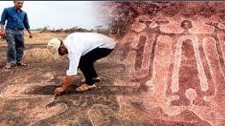 Petroglyphen Einer Alten Unbekannten Zivilisation In Indien Entdeckt