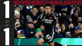 EXTENDED HIGHLIGHTS | Brighton & Hove Albion vs Arsenal (1-1) | Premier League