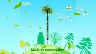 Deli Enovation | Wood free pencil, green the earth.World Environment Day