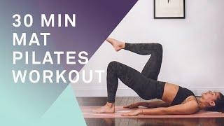 30 Minute Full Body Mat Pilates at Home Workout. No Props Required. Stay Home #WithMe