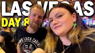 Leaving Las Vegas! AMAZING Aria Slot Sesh, MGM Brunch, Moneyline Pizza & Excalibur (July 24, Part 8)