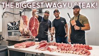Massive Wagyu Beef Caveman Steak! The Biggest We’ve Ever Cut & Cooked!