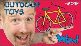 Outdoor Toys Stories for Children from Steve and Maggie | Learn English with Stories Wow English TV