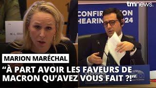 Marion Maréchal dé-truit Stéphane Séjourné à Bruxelles devant tous les députés européens (...)