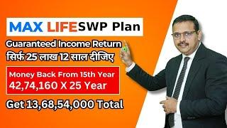 Max Life SWP Plan with 13 Crore Return - Guaranteed Highest Return | Yogendra Verma | Policy Bhandar