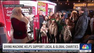 Giving machine helps support local and global charities