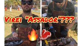 Duda Nagle atacando de "Assador" no festival de churrasco Araça Texas BBQ 2018