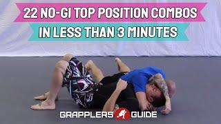 22 No Gi Grappling Top Position Combinations in Less Than 3 Minutes - Jason Scully