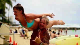 Waikiki Beach Tandem Surfing With Bear Woznick