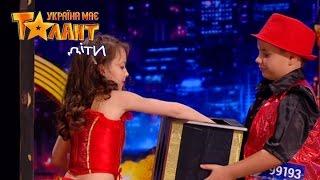 Could it be magic with young children on Ukraine's Got Talent.