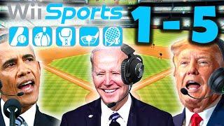 US Presidents Play Wii Sports Baseball (1-5)