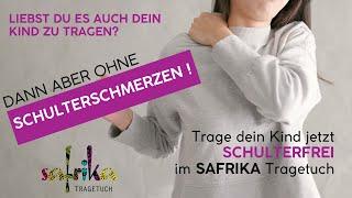 Wie binde ich ein Tragetuch schulterfrei ? - das SAFRIKA Tutorial