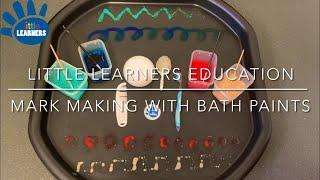 DIY Mark Making Pre Writing Activity for Toddlers & Pre-schoolers Part 2 of 7 How to Make Bath Paint