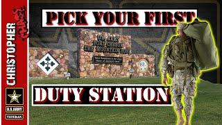 You can pick your first duty station in the army?