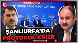Şanlıurfa'da 'protokol' krizi! Murat Kurum, YRP'li başkan Kasım Gülpınar'ı Divan'a oturtmadı!