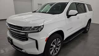 2022 CHEVROLET SUBURBAN LT1 QUADS SUMMIT WHITE 4K WALKAROUND 13818Z SOLD!