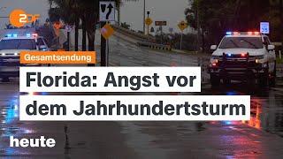 heute 19:00 Uhr vom 09.10.2024 Hurrikan "Milton", Orban im EU-Parlament, BIP im Minus