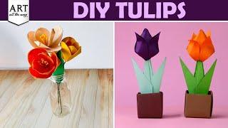 DIY Tulips | Easy Paper Flower Ideas | Handmade Gift & Decor  @VENTUNOART