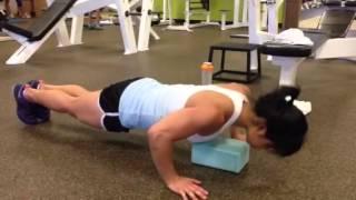 Michelle Lin 2 minute pushup challenge