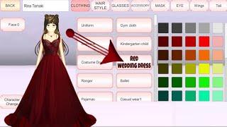 NEW WEDDING DRESS IN RED COLOUR️|| SAKURA SCHOOL SIMULATOR || NEW TUTORIAL VIDEO️