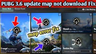 How to Fix maps Download error in pubg 3.6 update l pubg map not download problem solve