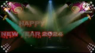 Happy New year 2024 stang lighting black screen video