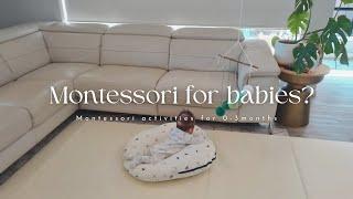 Montessori Activities for Babies 0-3 Months | How we Montessori at home for baby