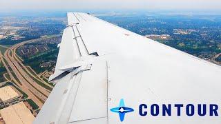 Contour Airlines Embraer ERJ-140LR Landing in Dallas/Fort Worth (DFW)