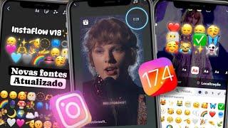 INSTAFLOW V18 INSTAGRAM estilo IPHONE com EMOJIS IOS 17.4 + REPOST IGUAL IPHONE ATUALIZADO 2024 