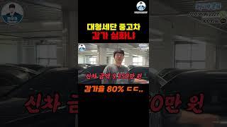 대형세단 중고차 감가율 미쳤다..